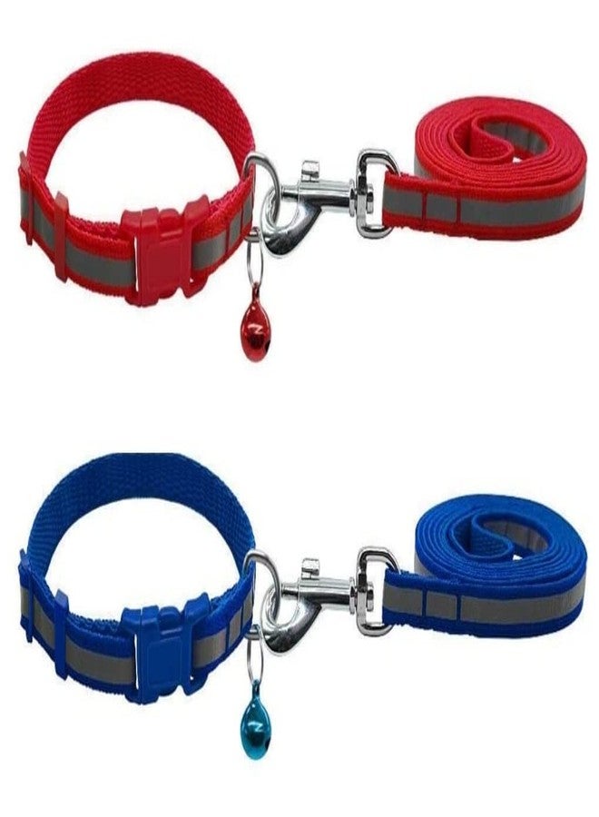 Pups&Pets طقم Pups&Pets مكون من قطعتين من مقود النايلون مع طوق للجراء الصغيرة - عرض 10 مم - Image 1